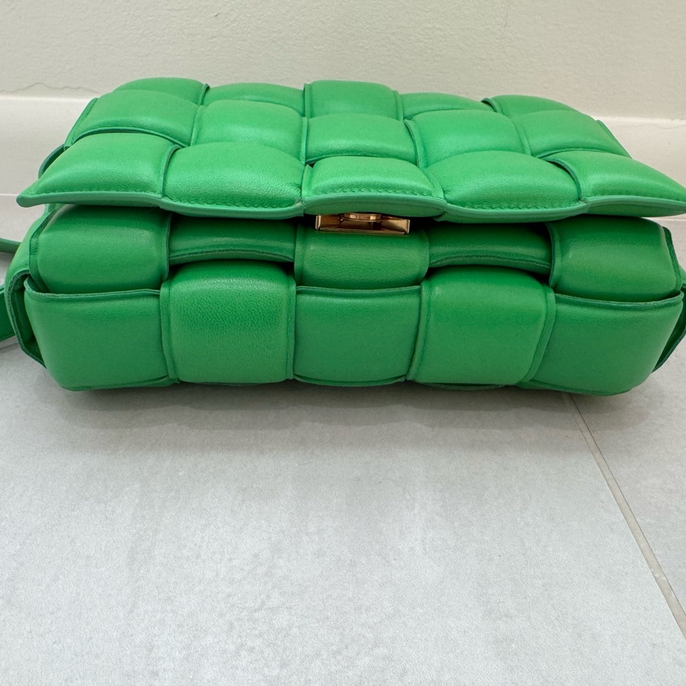 Bottega Veneta Borba Intreccio Napa: Grass green/ gold - Picture 3 of 13